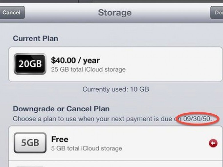 Тарифные планы icloud apple