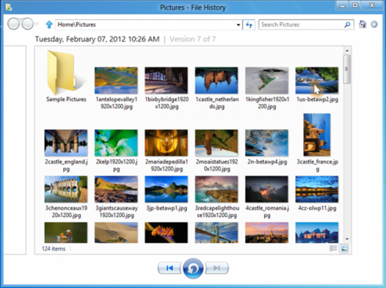 История файлов. Образцы изображений Windows. Программа для просмотра файла History.